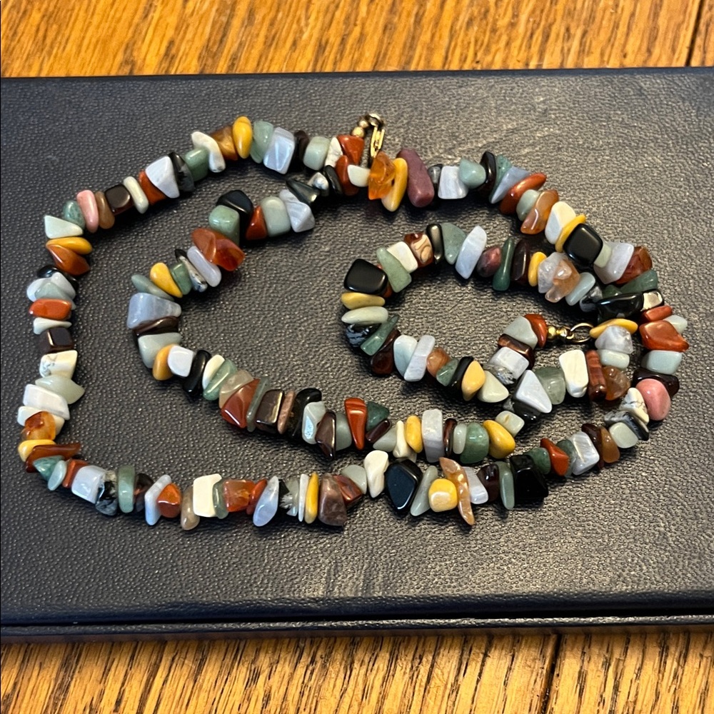 Multicolor Stone Beaded Necklace
